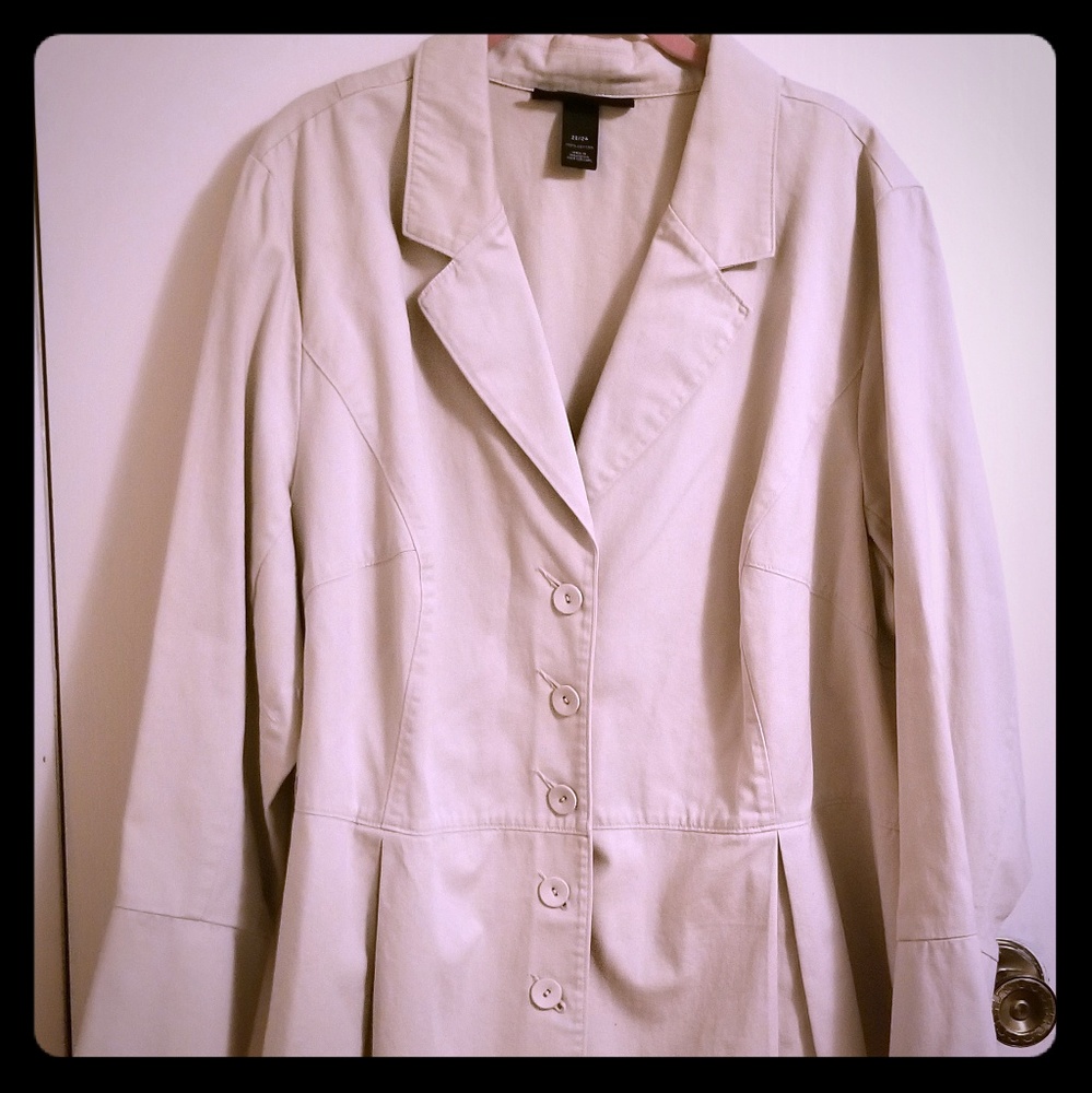 Venezia Peplum Plus Size Blazer Jacket